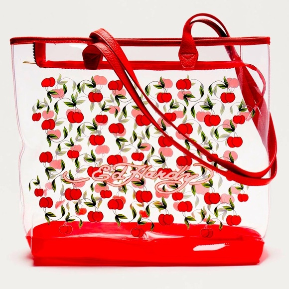 Ed Hardy Handbags - Ed Hardy Cherry Clear Tote 🍒 NWT